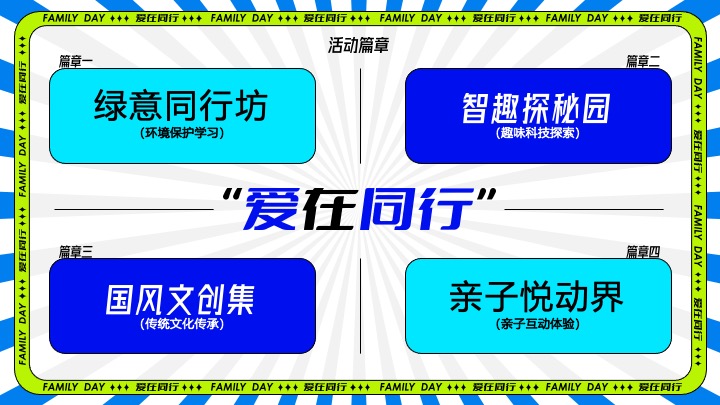 企业公司夏日员工家庭日（与爱同行主题）活动策划方案