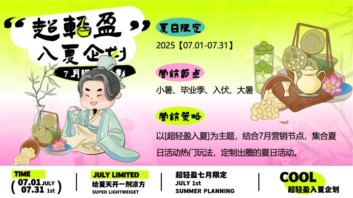 商场地产7月夏日限定（超轻盈入夏企划主题）活动策划方案