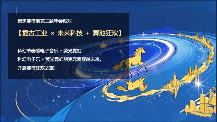 企业公司马年科技主题年会派对（创新科技·智启未来主题）活动策划方案