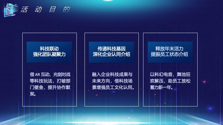 企业公司马年科技主题年会派对（创新科技·智启未来主题）活动策划方案