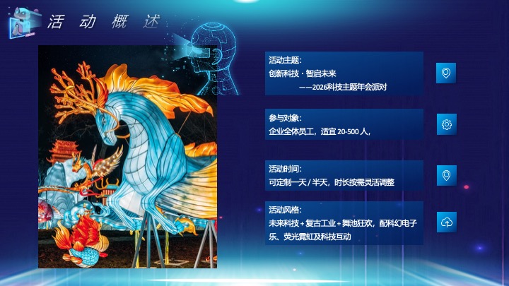 企业公司马年科技主题年会派对（创新科技·智启未来主题）活动策划方案