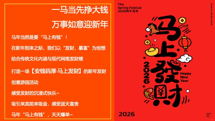 商业地产马年新春暴富游园会（安钱码厚·马上发财主题）活动策划方案