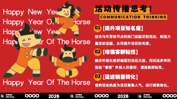商场地产景区马年新年游园会（马马福福过大年主题）活动策划方案